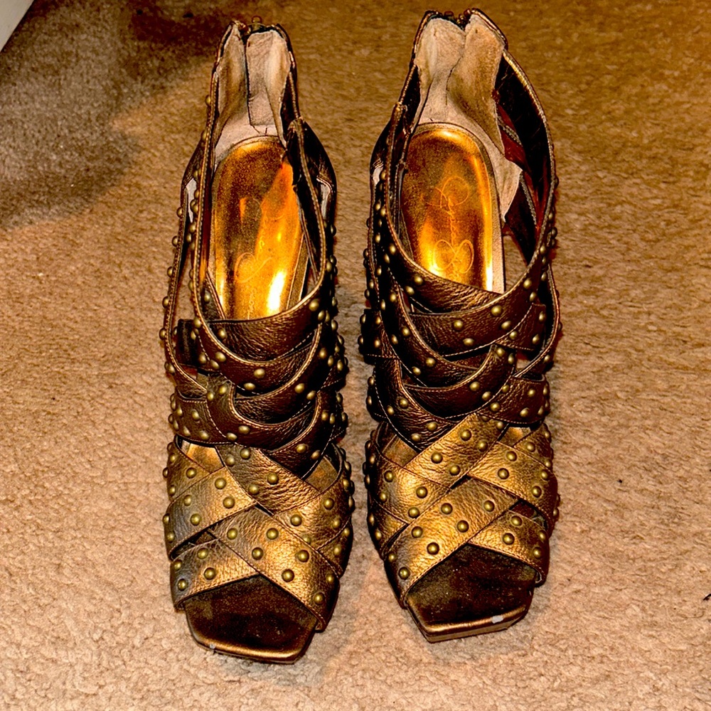 Bronze Stylish Heels